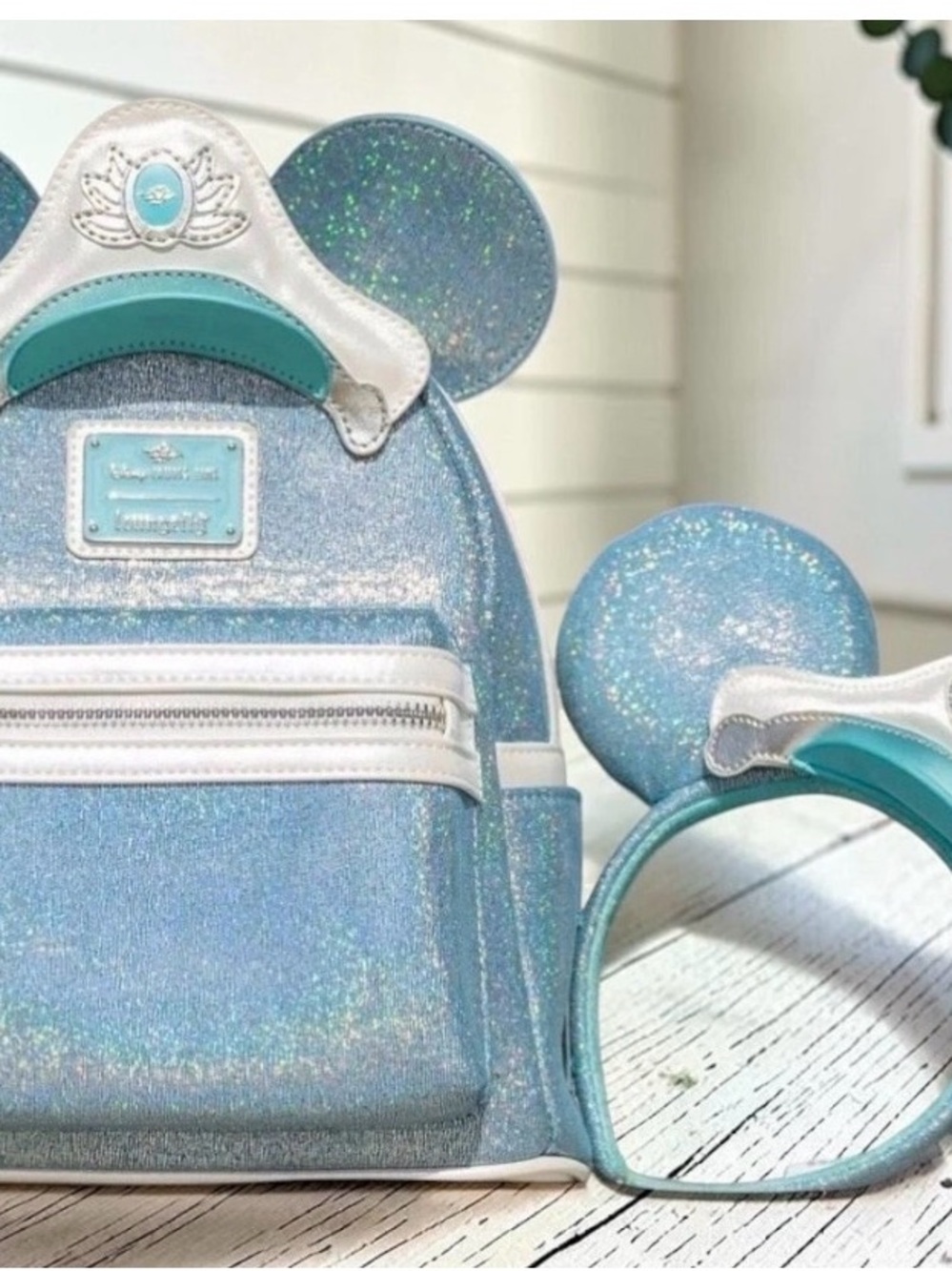 Loungefly Disney DCL 25th Anniversary Shimmering Seas  Backpack / Ears NWT